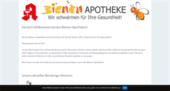 Desktop Screenshot of bienenapotheke.de